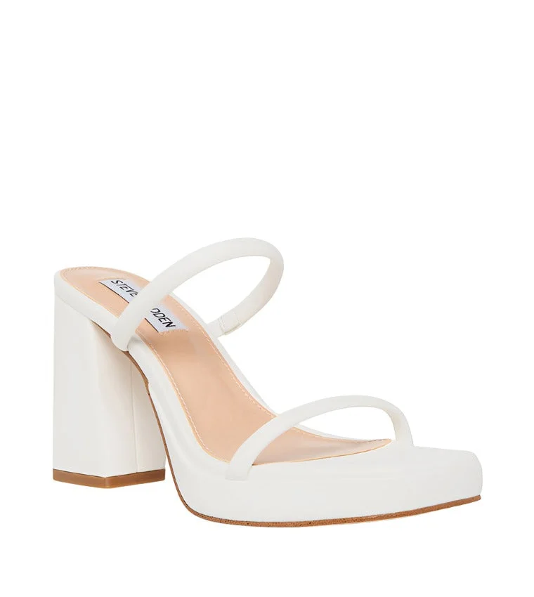 ستيف مادن Steve madden polly white heels